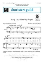 40 Days and 40 Nights Unison/Two-Part choral sheet music cover Thumbnail